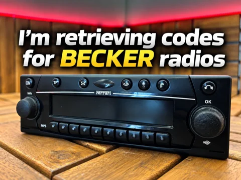 BECKER Radio Code Retrieval for Exotic & Supercars – $50