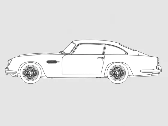 Aston Martin DB5 side view