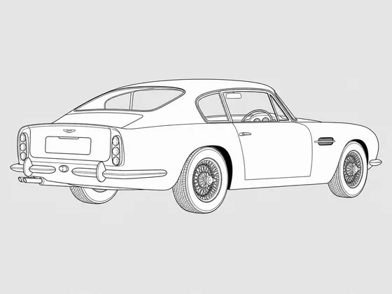 Aston Martin DB6 rear 3/4 view