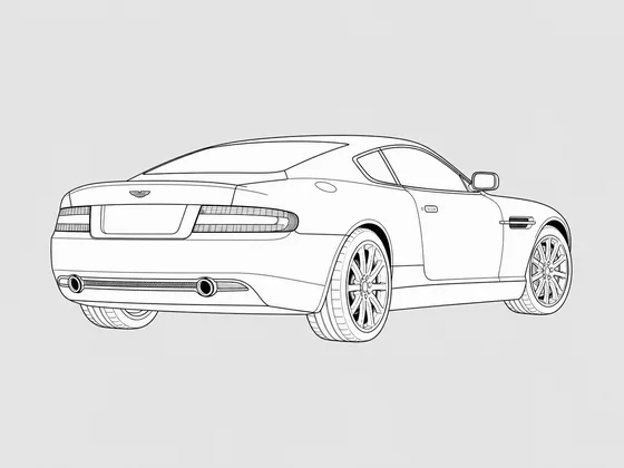 Aston Martin Virage rear 3/4 view