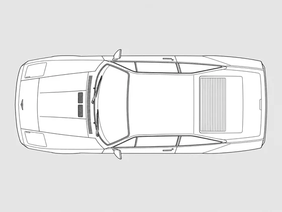 Aston Martin Zagato V8 top view