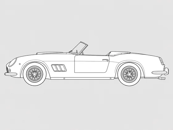 Ferrari 250 GT California side view