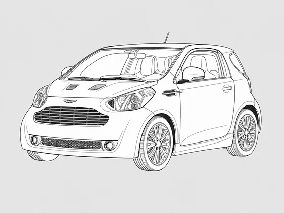 Aston Martin Cygnet front 3/4 view