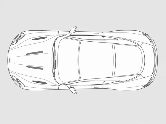Aston Martin DB11 top view