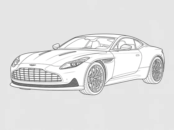 Aston Martin DB12 front 3/4 view