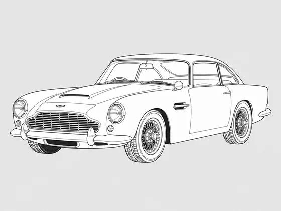 Aston Martin DB5 front 3/4 view