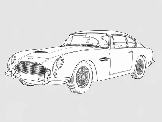 Aston Martin DB6 front 3/4 view
