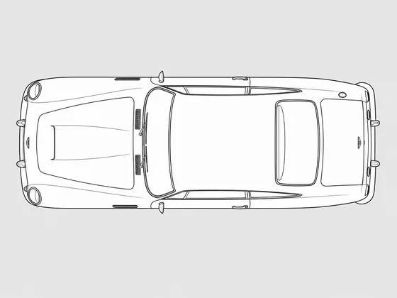 Aston Martin DB6 top view