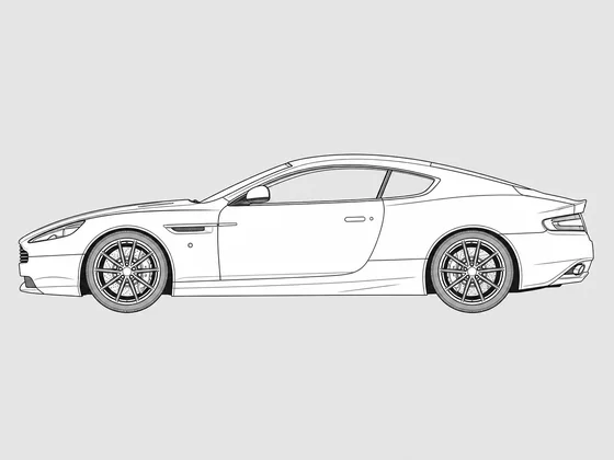 Aston Martin DB9 side view