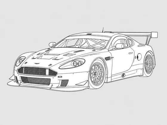 Aston Martin DBRS9 front 3/4 view