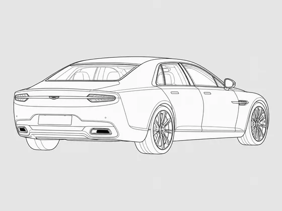 Aston Martin Lagonda Taraf rear 3/4 view