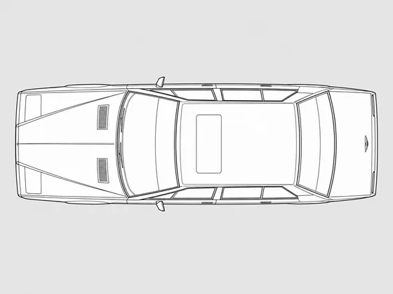 Aston Martin Lagonda top view