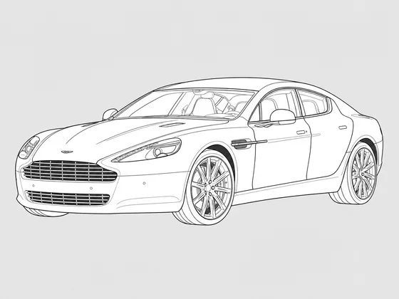 Aston Martin Rapide front 3/4 view
