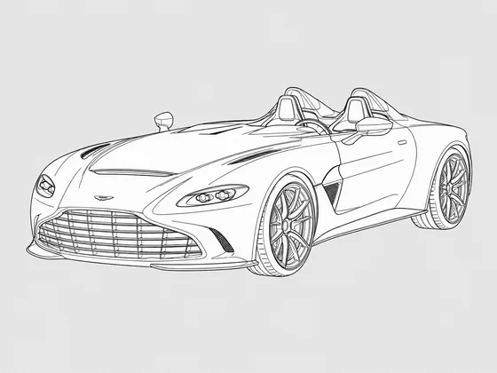 Aston Martin Speedster V12 front 3/4 view