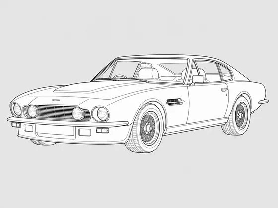 Aston Martin V8 front 3/4 view