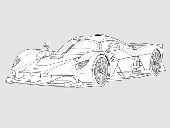 Aston Martin Valkyrie front 3/4 view