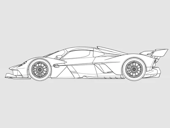 Aston Martin Valkyrie side view