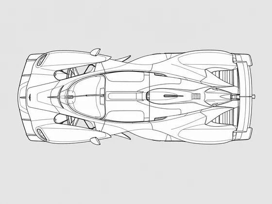 Aston Martin Valkyrie top view