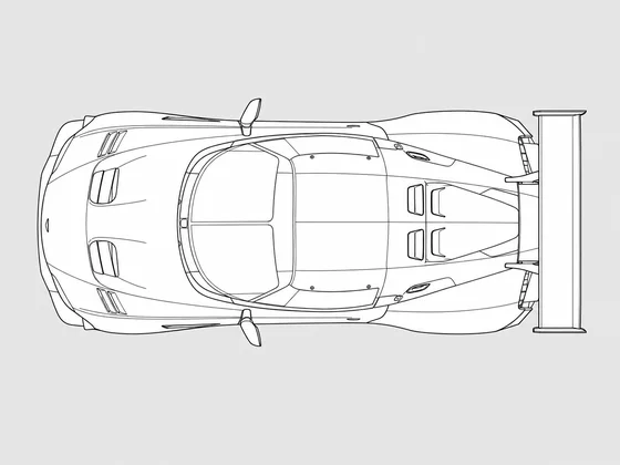 Aston Martin Vulcan top view