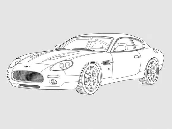 Aston Martin Zagato V12 front 3/4 view