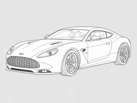 Aston Martin Zagato Vanquish front 3/4 view