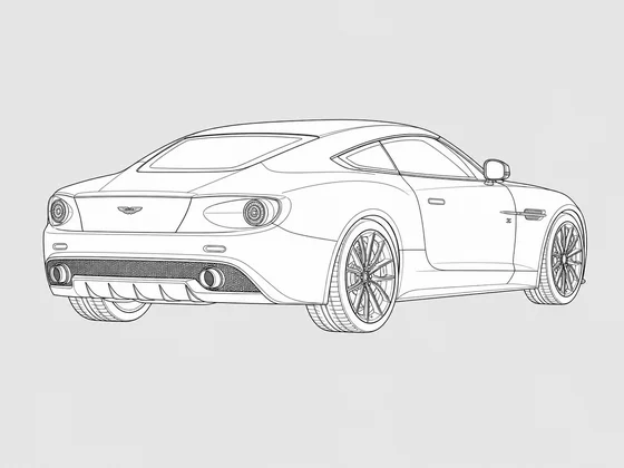 Aston Martin Zagato Vanquish rear 3/4 view
