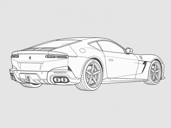 Ferrari 12Cilindri rear 3/4 view