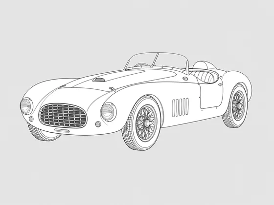 Ferrari 166 front 3/4 view