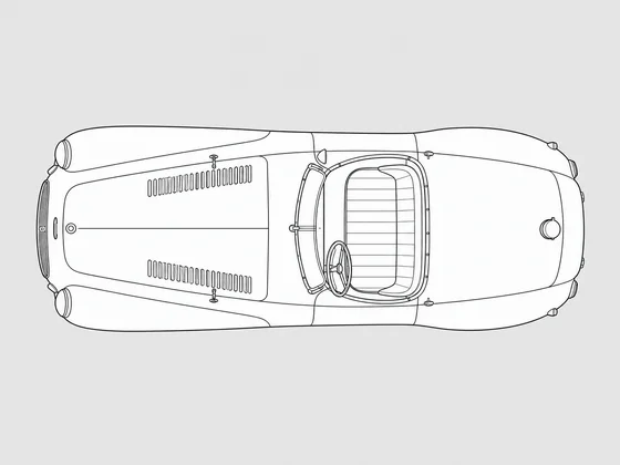 Ferrari 166 top view