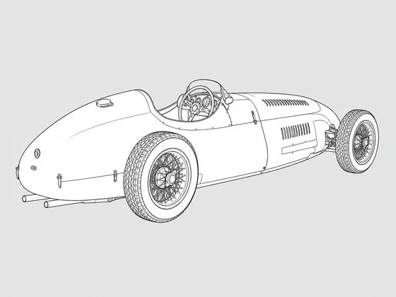 Ferrari 195 rear 3/4 view