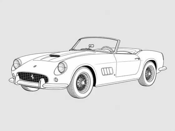 Ferrari 250 GT Cabriolet front 3/4 view