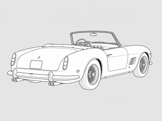 Ferrari 250 GT Cabriolet rear 3/4 view