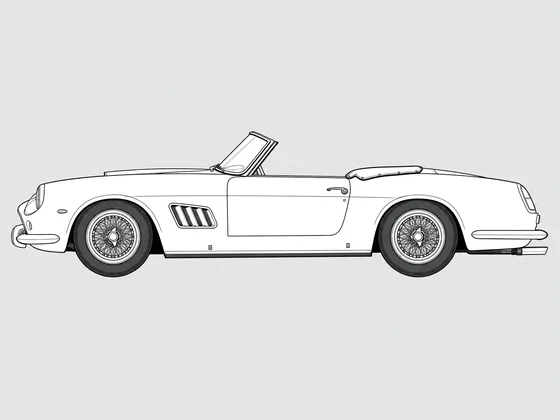 Ferrari 250 GT Cabriolet side view
