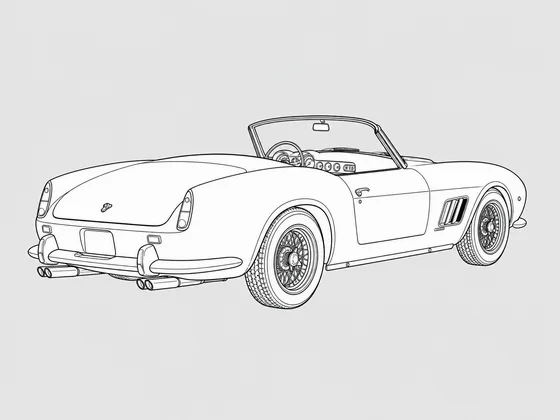 Ferrari 250 GT California rear 3/4 view