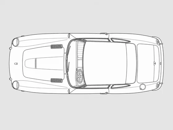 Ferrari 250 GT Coupe top view