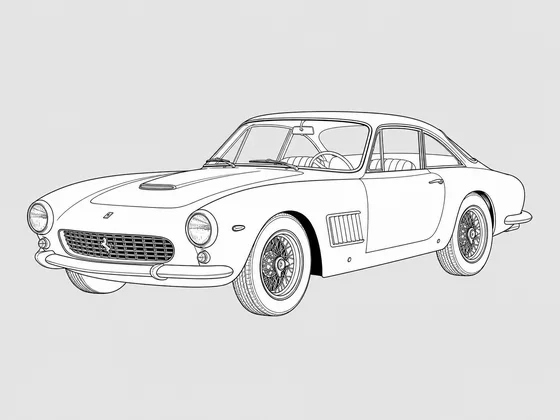 Ferrari 250 GT Lusso front 3/4 view