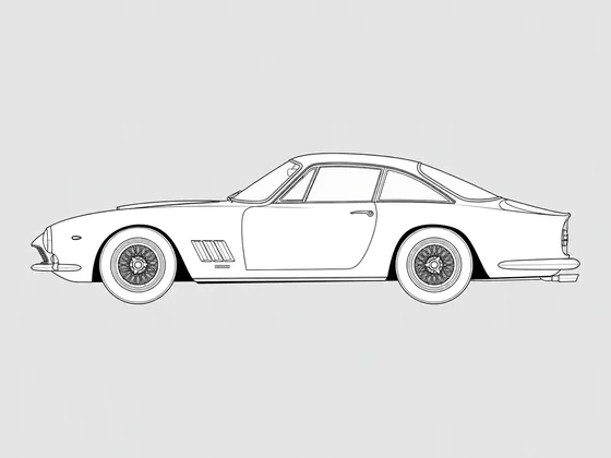 Ferrari 250 GT Lusso side view