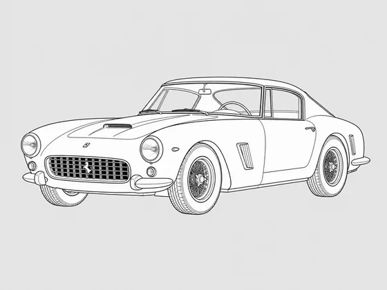 Ferrari 250 GTE front 3/4 view