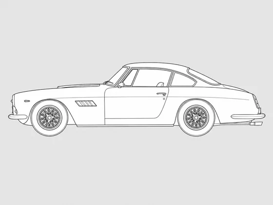 Ferrari 250 GTE side view