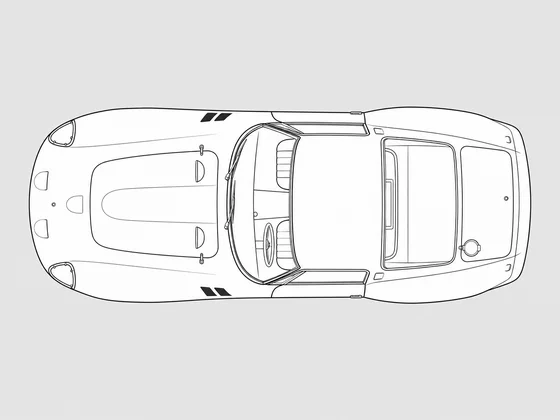 Ferrari 250 GTO top view