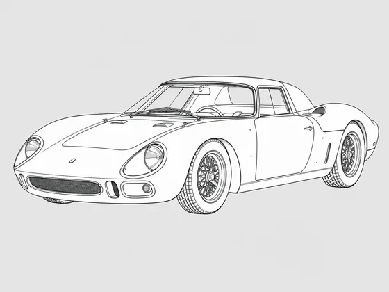 Ferrari 250 LM front 3/4 view