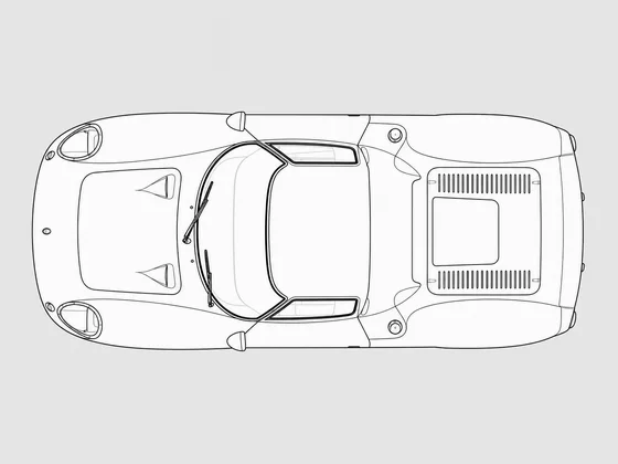 Ferrari 250 LM top view
