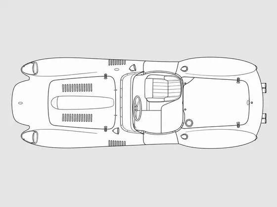 Ferrari 250 Testa Rossa top view