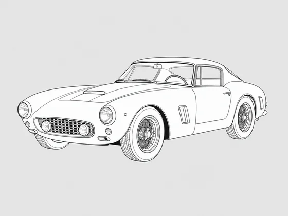 Ferrari 250 front 3/4 view