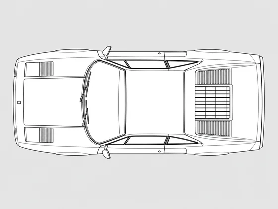 Ferrari 308 top view