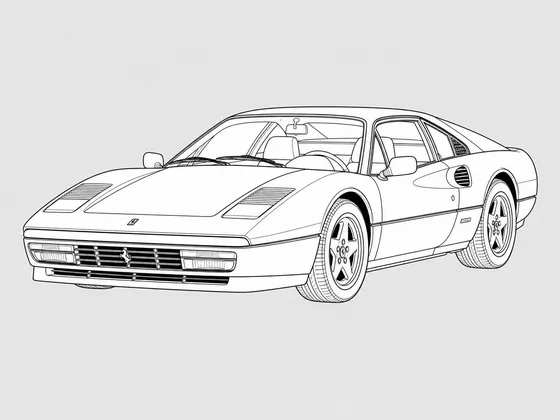 Ferrari 328 front 3/4 view