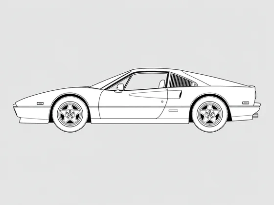 Ferrari 328 side view