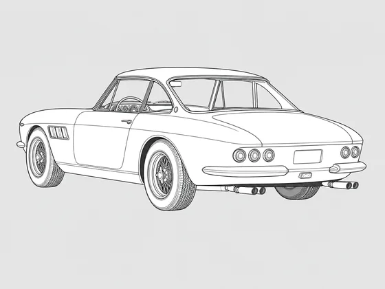 Ferrari 330 GTC rear 3/4 view
