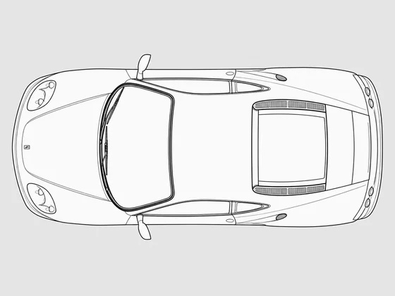 Ferrari 360 top view