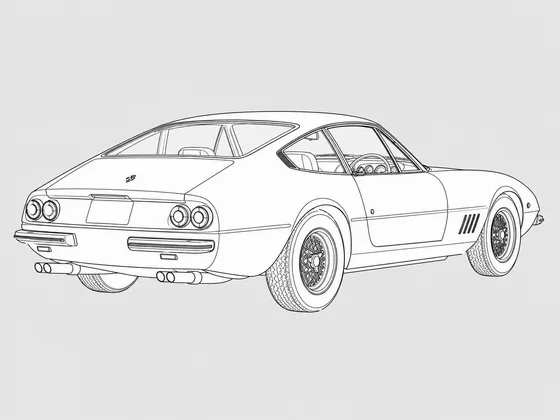 Ferrari 365 GTB/4 rear 3/4 view